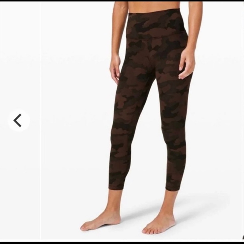 25” lululemon Camo Brown Earth Multi Align Legging excellent condition